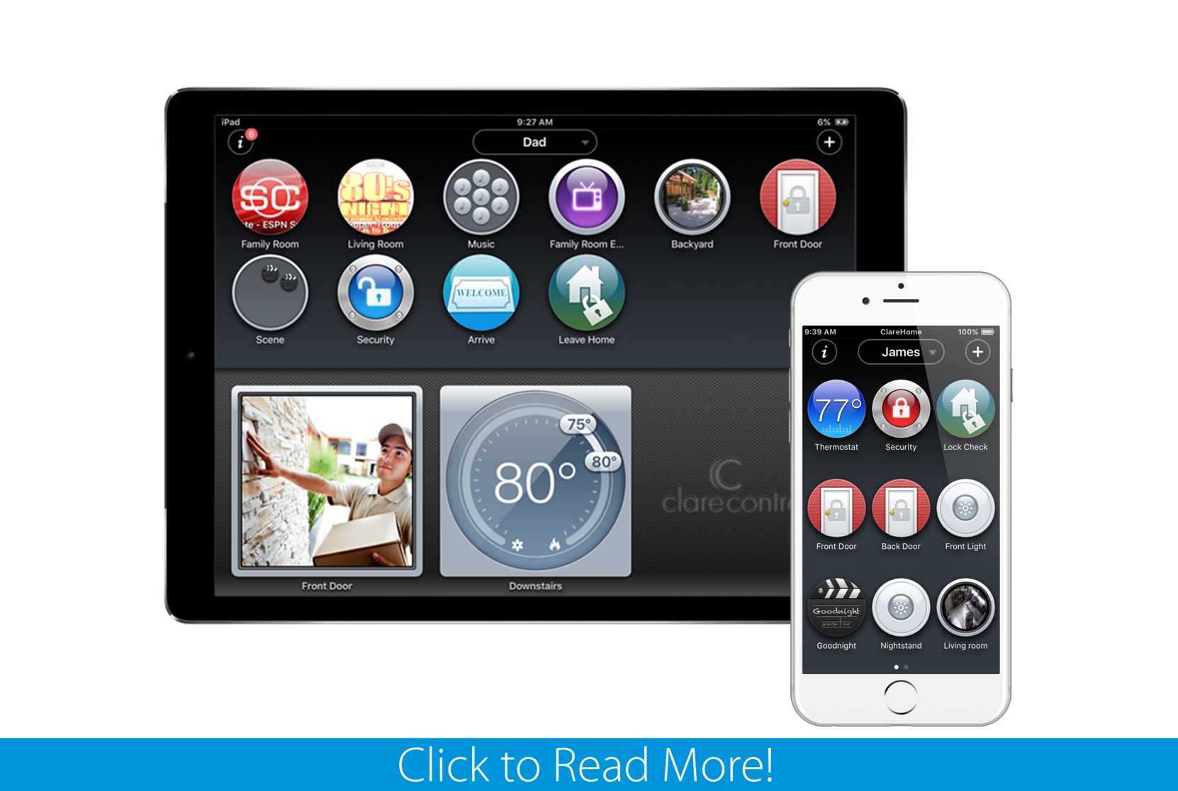 Clare Controls Learn Home Automation and Security clarehome app